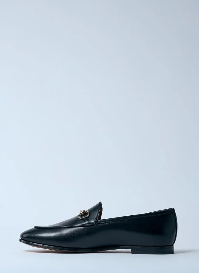 Gucci Jordaan Leather Loafers - Woman Loafers Black Eu - 40 - Image 4