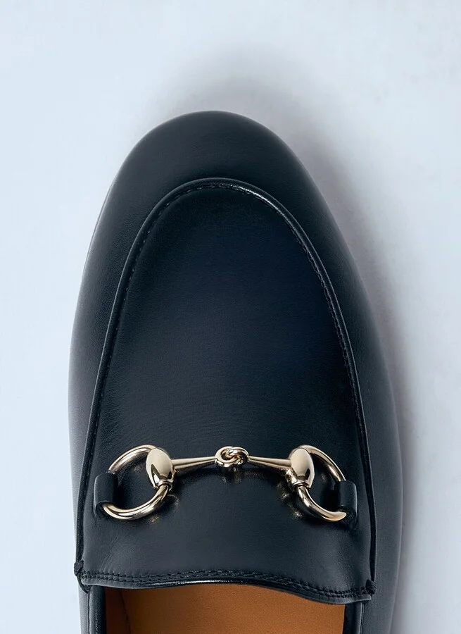 Gucci Jordaan Leather Loafers - Woman Loafers Black Eu - 40 - Image 5