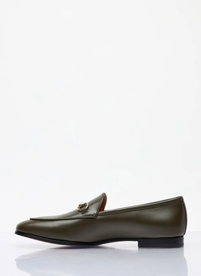 Gucci Jordaan Loafers - Woman Loafers Green Eu - 36 - Image 4