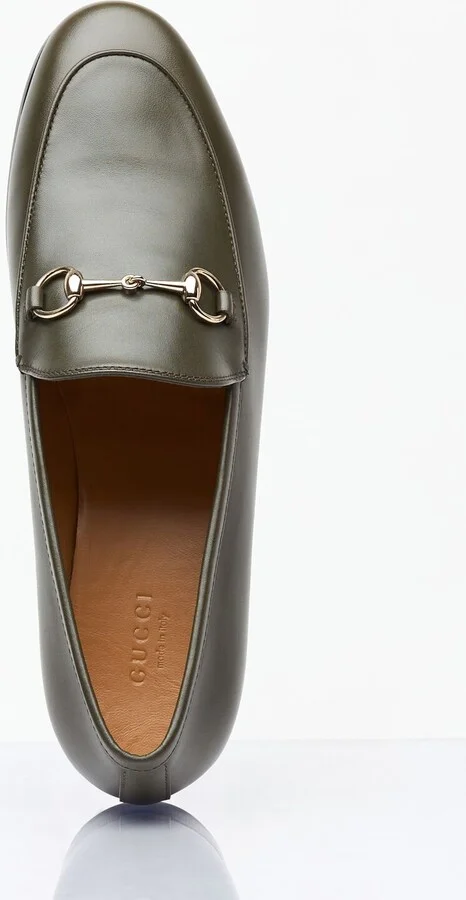Gucci Jordaan Loafers - Woman Loafers Green Eu - 36 - Image 7