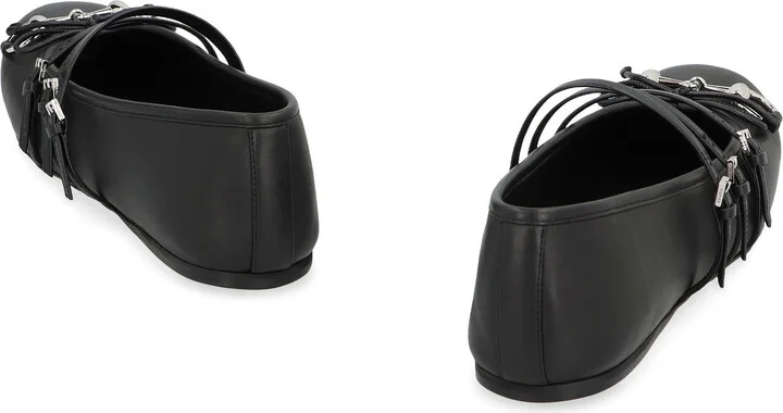Gucci Leather Ballet Flats - Image 4