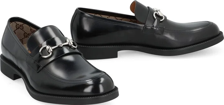 Gucci Leather Loafers - Image 3