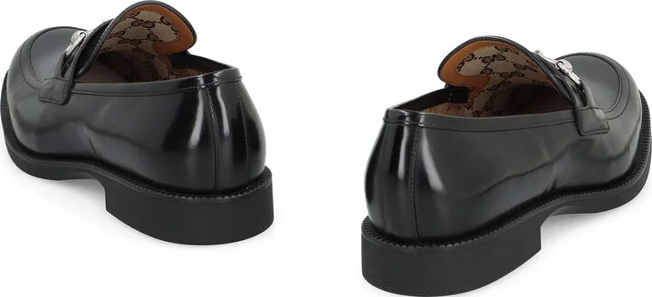 Gucci Leather Loafers - Image 4