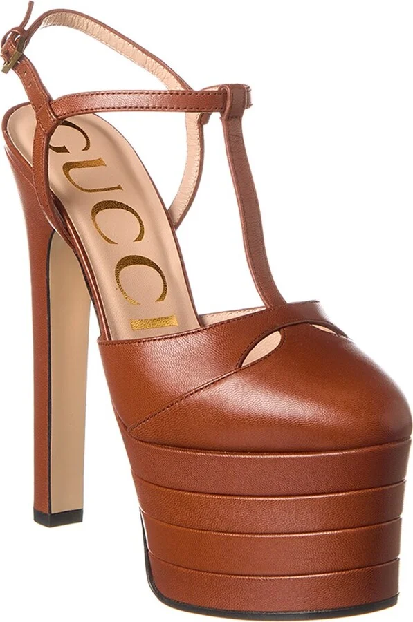 Gucci Leather Platform Pump