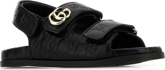 Gucci Leather Sandals - Image 2