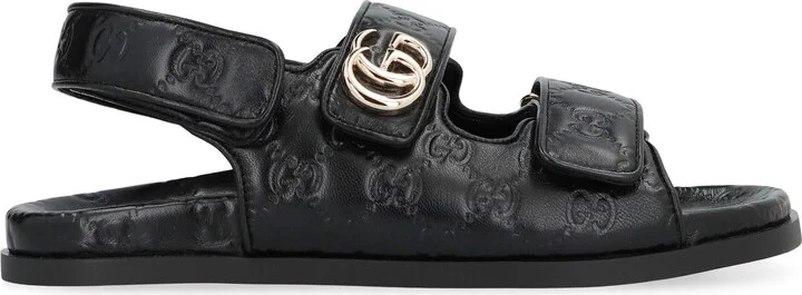Gucci Leather Sandals - Image 2
