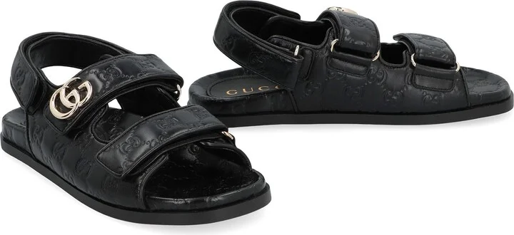 Gucci Leather Sandals - Image 3