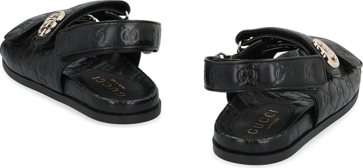 Gucci Leather Sandals - Image 4