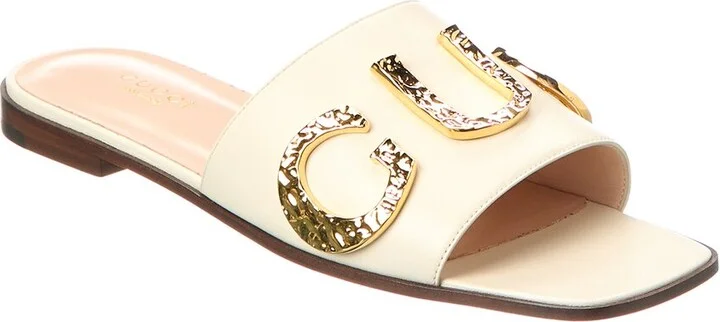 Gucci Leather Slide Sandal