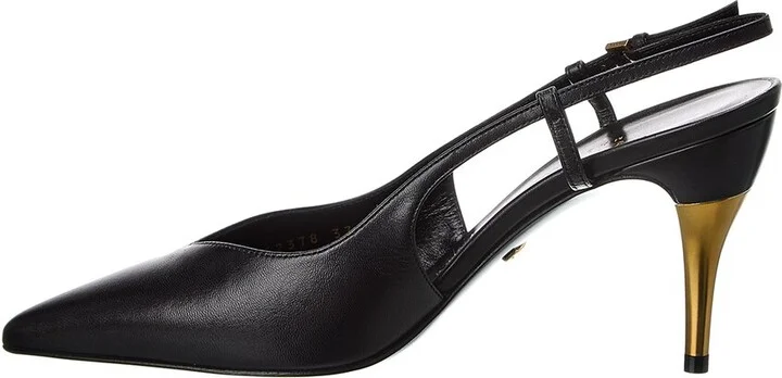 Gucci Leather Slingback Pump - Image 2
