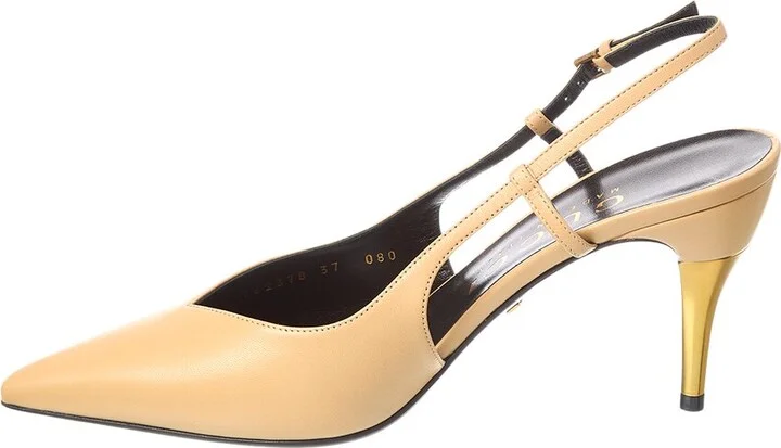 Gucci Leather Slingback Pump - Image 2