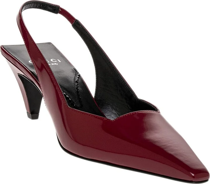 Gucci Leather Slingback Pump