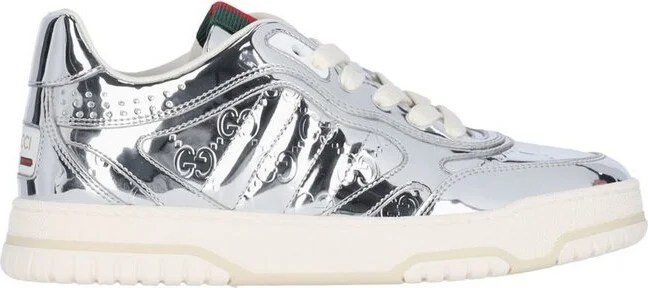 Gucci Logo Embossed Lace-Up Sneakers