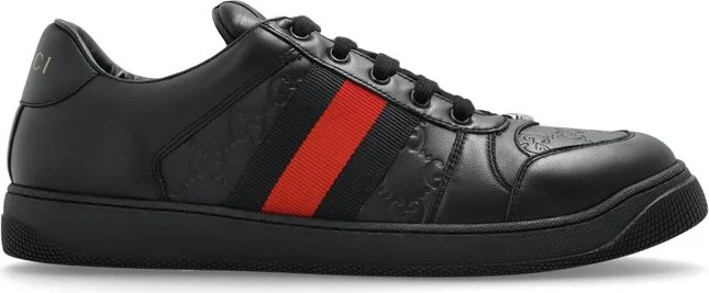 Gucci Logo Embossed Low-Top Sneakers
