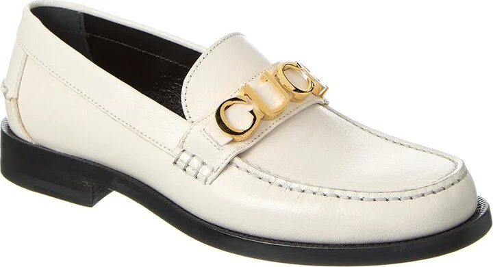 Gucci Logo Leather Loafer