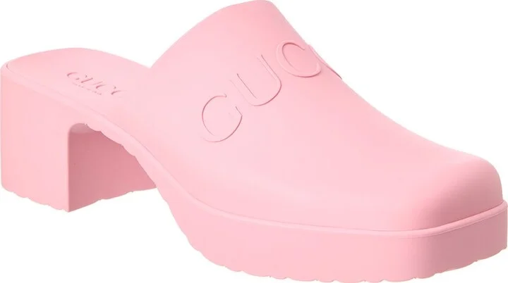 Gucci Logo Rubber Mule