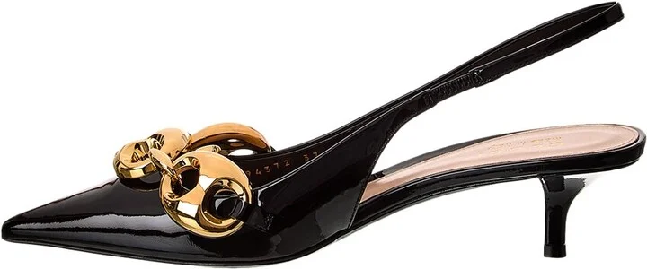 Gucci Marina Patent Slingback Pump - Image 2