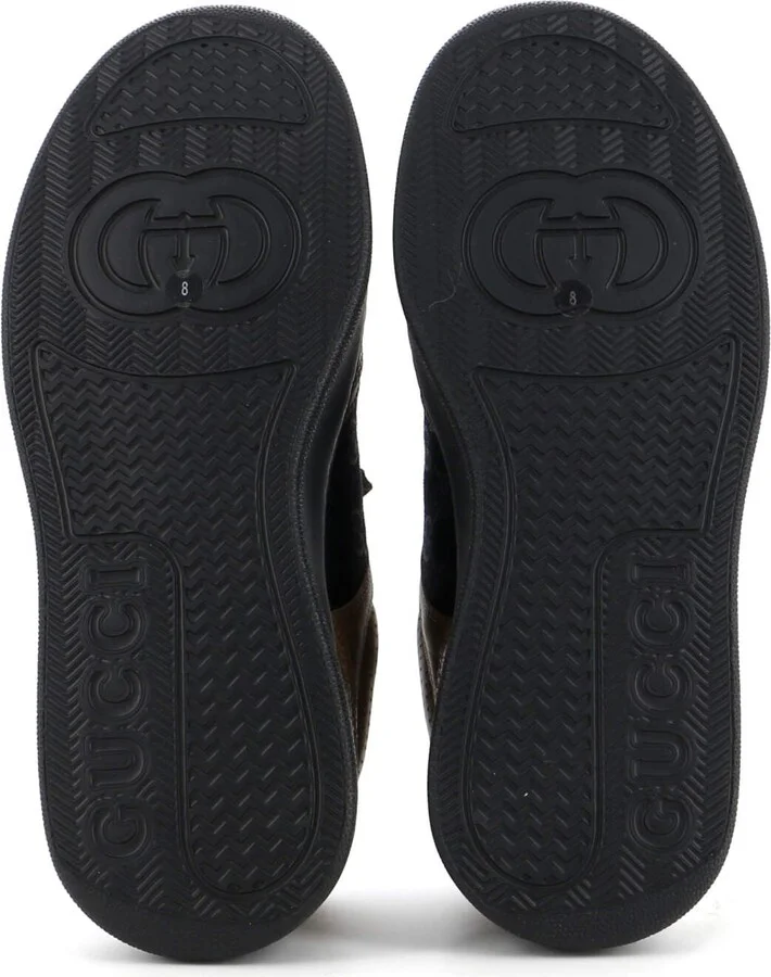 GUCCI Men's Chunky Low-Top Sneakers GG Canvas with Leather - Image 4