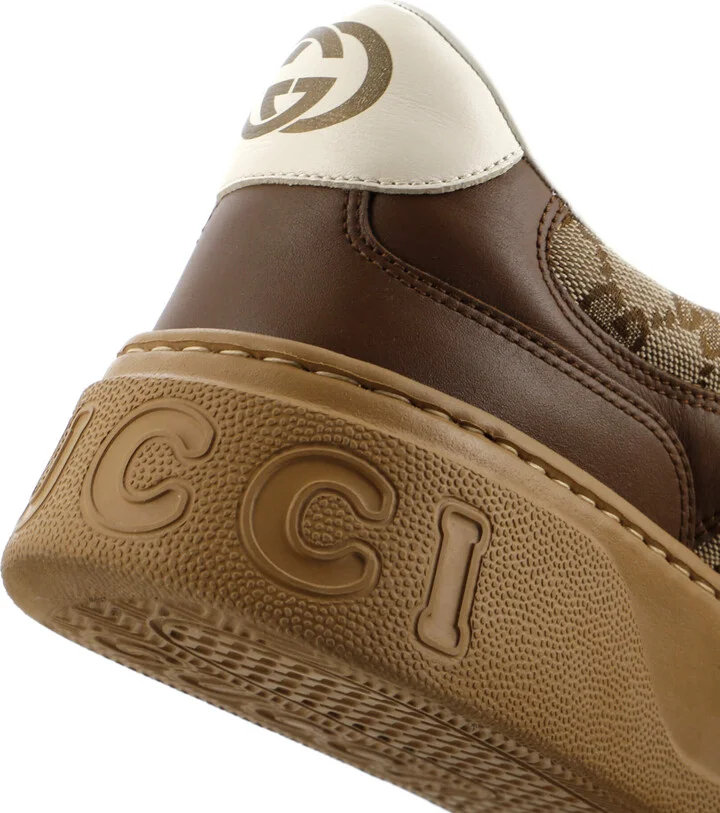 GUCCI Men's Dali Sneakers GG Canvas with Leather - Image 6