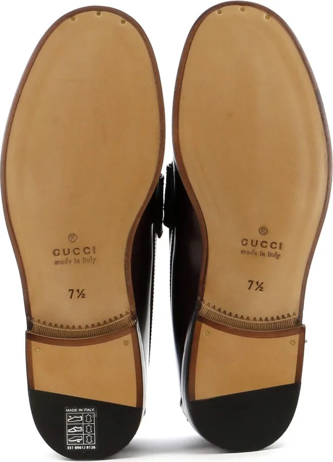 GUCCI Men's Interlocking G Cutout Loafers Leather - Image 4