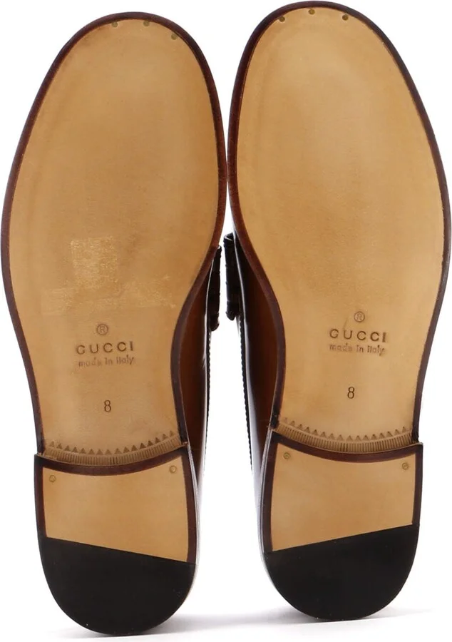 GUCCI Men's Interlocking G Cutout Loafers Leather - Image 4