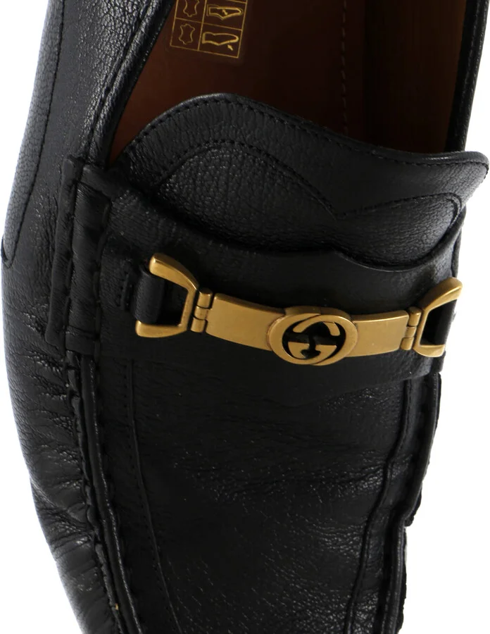 GUCCI Men's Interlocking G Horsebit Loafers Leather - Image 5
