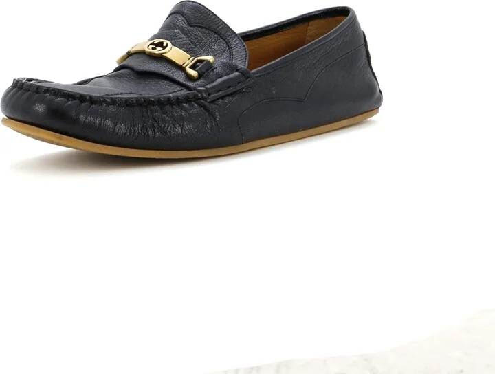 GUCCI Men's Interlocking G Horsebit Loafers Leather
