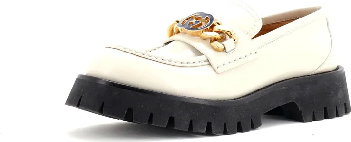 GUCCI Men's Interlocking G Jeanne Loafers Leather