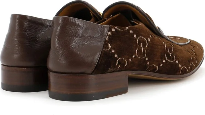 GUCCI Men's Jordaan Loafers GG Velvet - Image 2