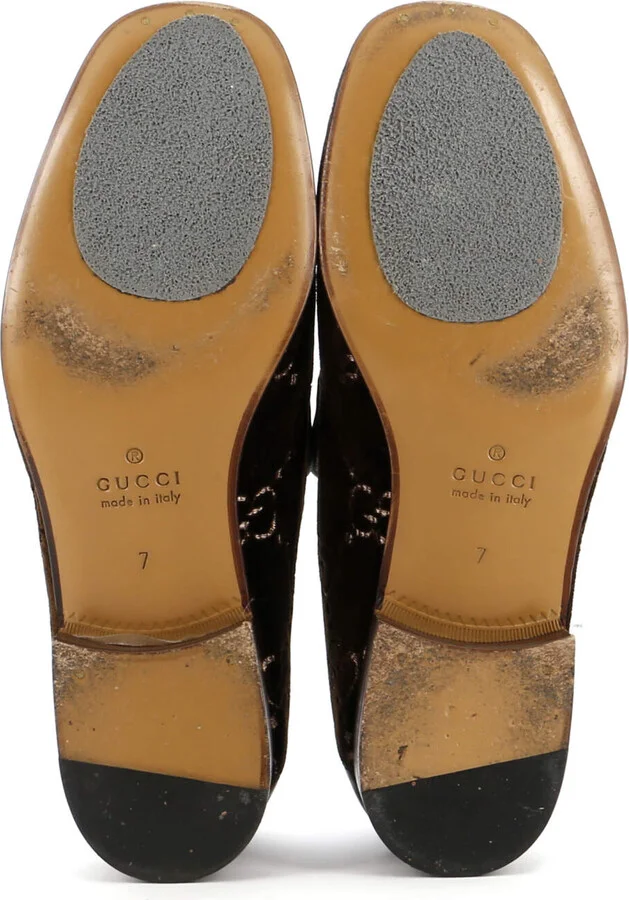 GUCCI Men's Jordaan Loafers GG Velvet - Image 4