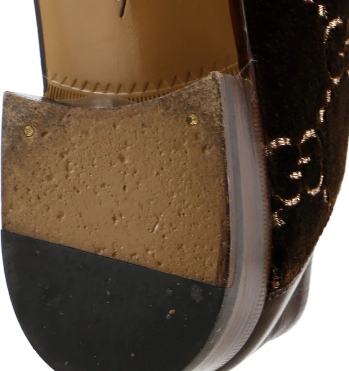 GUCCI Men's Jordaan Loafers GG Velvet - Image 5