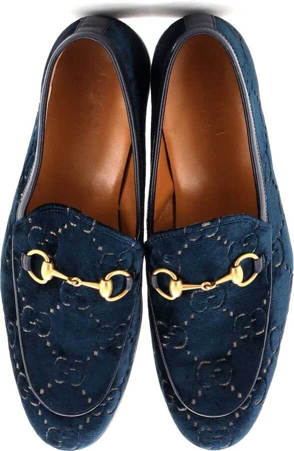 GUCCI Men's Jordaan Loafers GG Velvet - Image 2