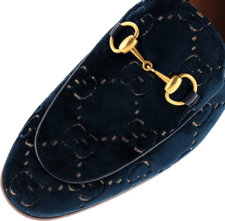 GUCCI Men's Jordaan Loafers GG Velvet - Image 5