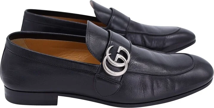 Gucci Men's Leather Gg Marmont Loafer (Authentic Pre-Loved) - Image 2
