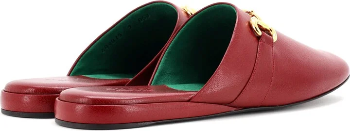 GUCCI Men's Pericle Horsebit Mules Leather - Image 3
