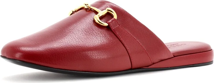 GUCCI Men's Pericle Horsebit Mules Leather