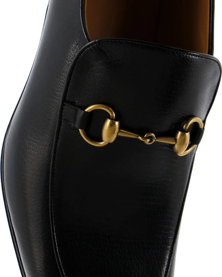 GUCCI Men's Quentin Horsebit Loafers Leather - Image 5