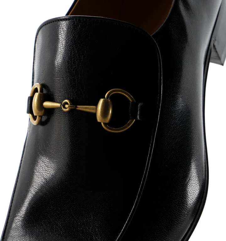 GUCCI Men's Quentin Horsebit Loafers Leather - Image 5