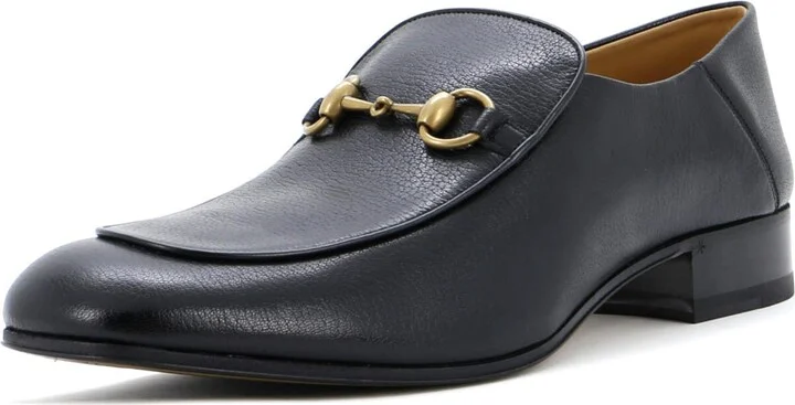 GUCCI Men's Quentin Horsebit Loafers Leather