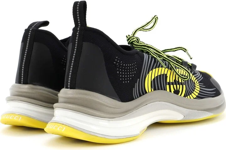 GUCCI Men's Run Sneakers Embroidered Technical Fabric - Image 3