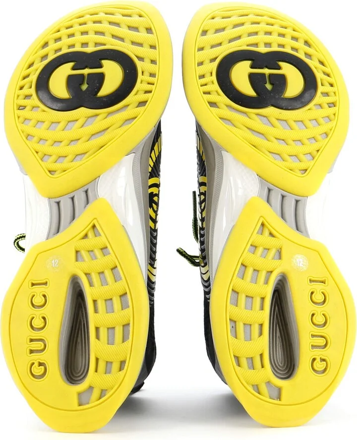 GUCCI Men's Run Sneakers Embroidered Technical Fabric - Image 4