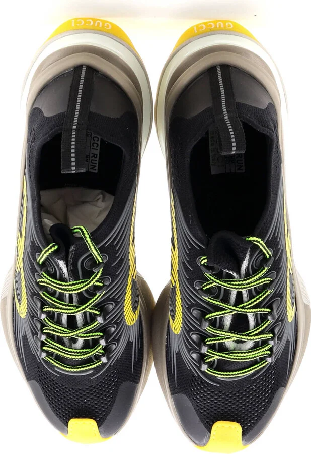 GUCCI Men's Run Sneakers Embroidered Technical Fabric - Image 2