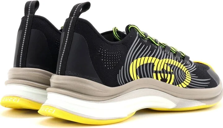 GUCCI Men's Run Sneakers Embroidered Technical Fabric - Image 3