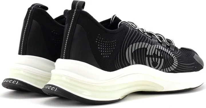 GUCCI Men's Run Sneakers Embroidered Technical Fabric - Image 3