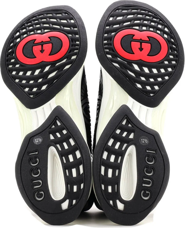 GUCCI Men's Run Sneakers Embroidered Technical Fabric - Image 4