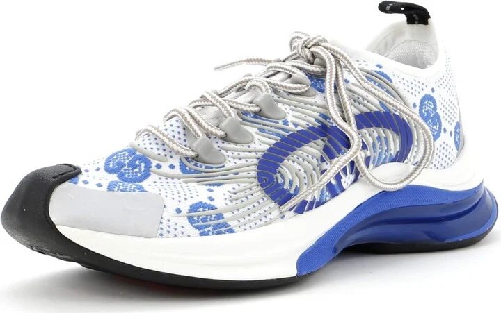 GUCCI Men's Run Sneakers Embroidered Technical Fabric
