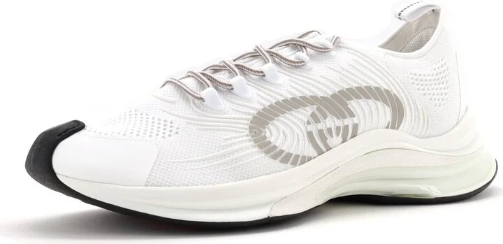 GUCCI Men's Run Sneakers Embroidered Technical Fabric