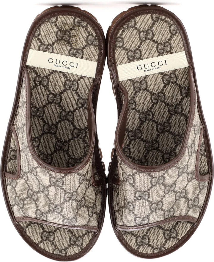 GUCCI Men's Slide Sandals GG Coated Canvas - Image 2