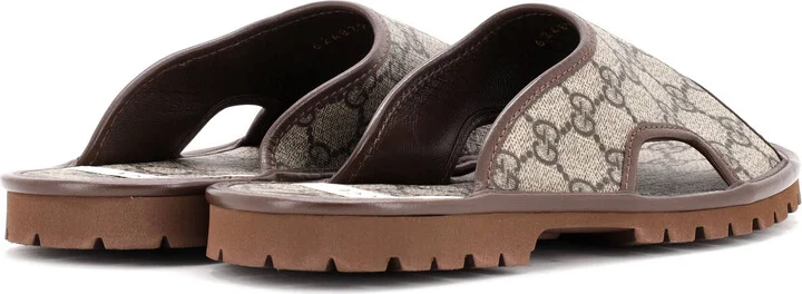 GUCCI Men's Slide Sandals GG Coated Canvas - Image 3