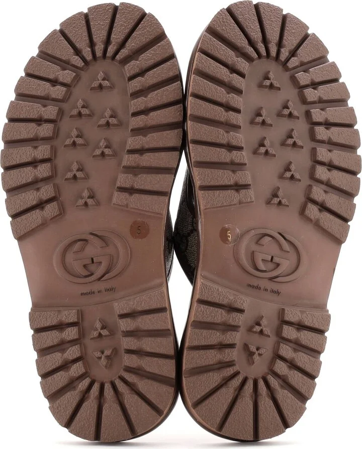 GUCCI Men's Slide Sandals GG Coated Canvas - Image 4